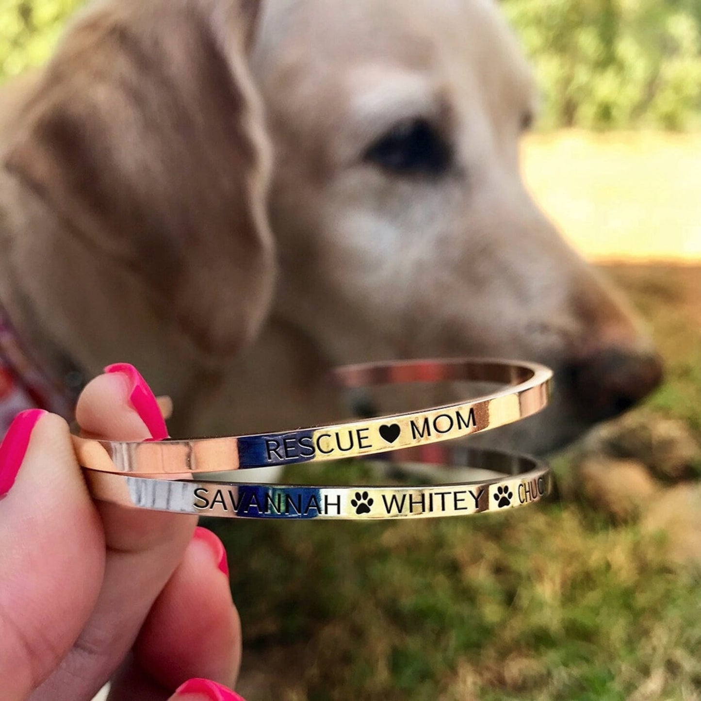 Engraved Cuff Bracelet – Personalized Open Bangle