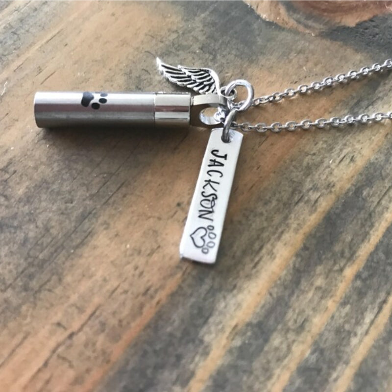 Personalized Stainless Pet Memorial Necklace-UNK03