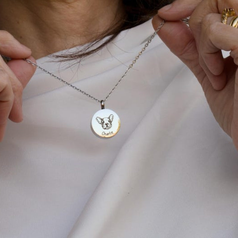 Custom Pet Ashes Necklace-UNK01
