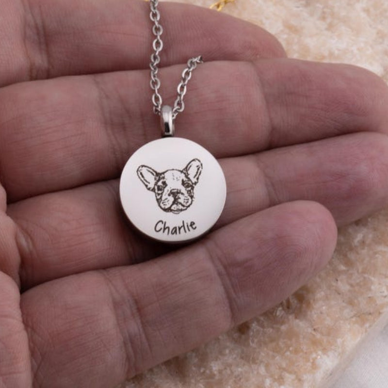 Custom Pet Ashes Necklace-UNK01