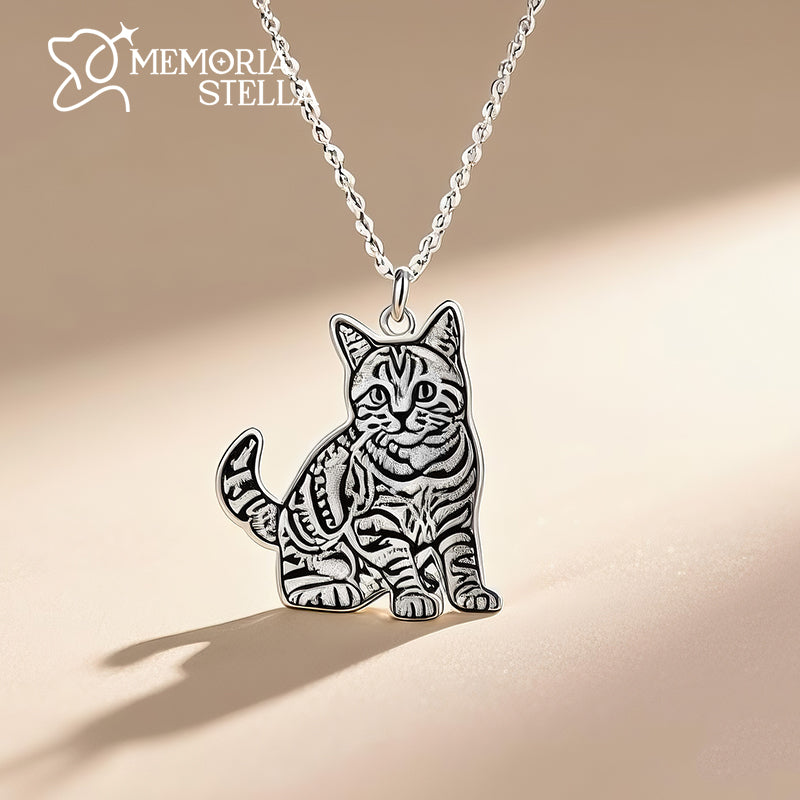 Custom Pet Portrait Necklace-Free Shipping