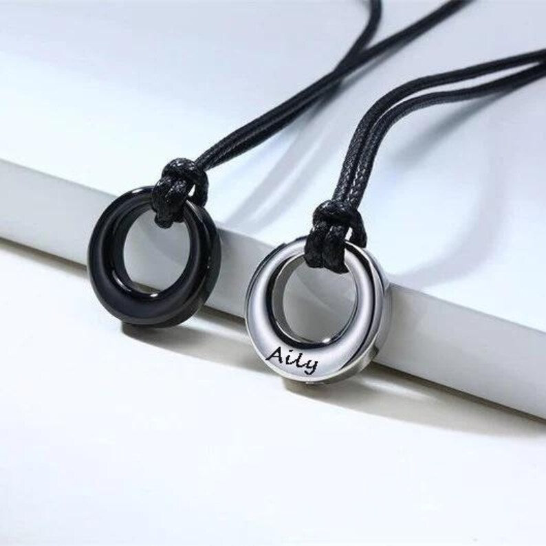 Customize Eternity Circle of Life Pets Ashes Necklace UNK02