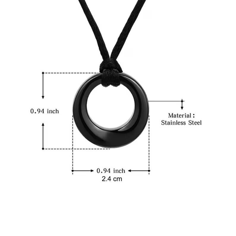 Customize Eternity Circle of Life Pets Ashes Necklace UNK02