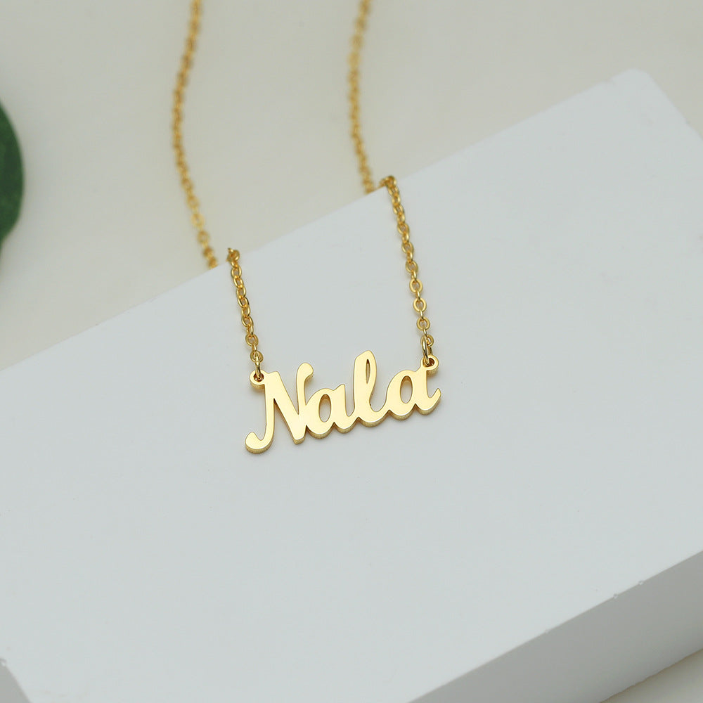 ✨ Custom Name Necklace (Script) – NK04