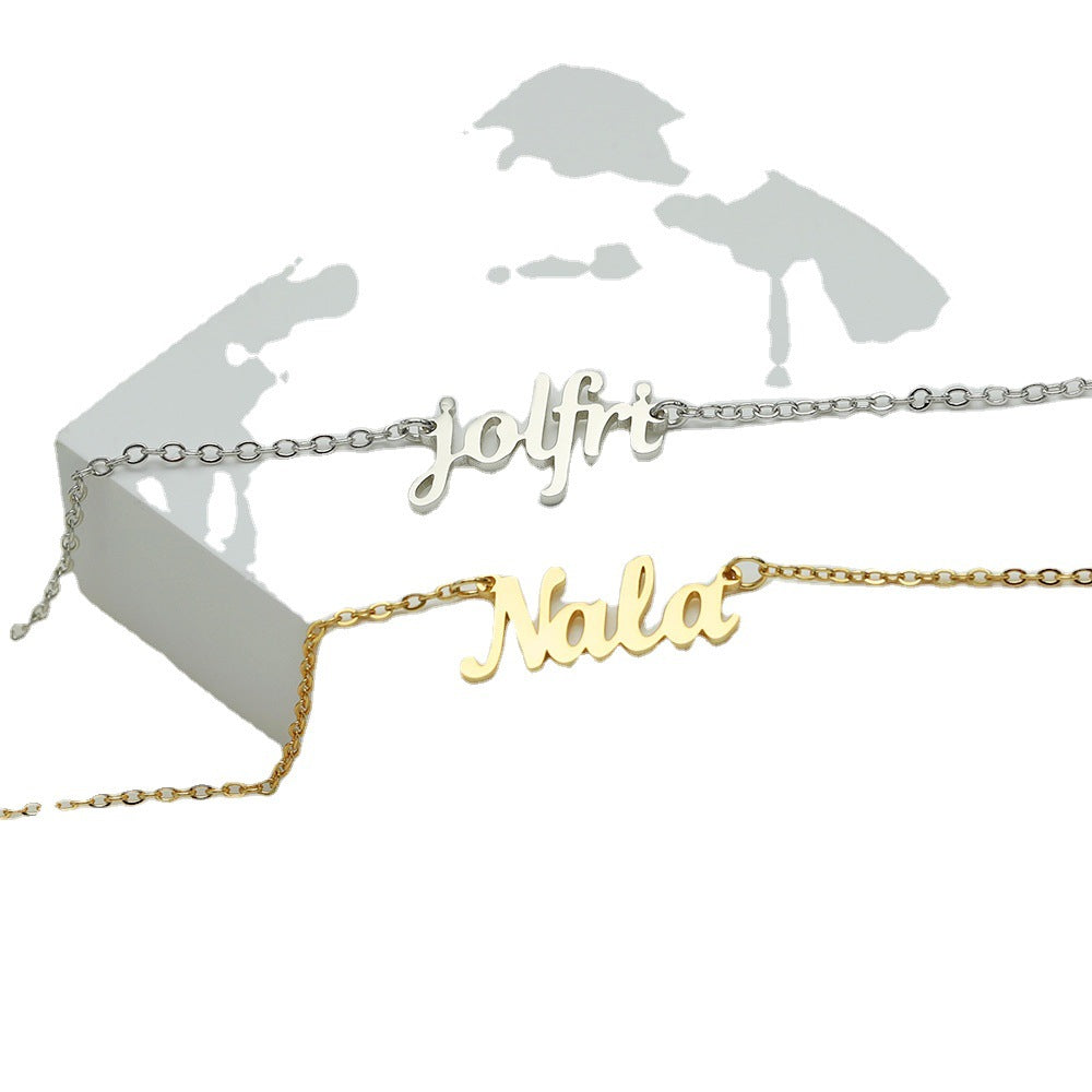✨ Custom Name Necklace (Script) – NK04