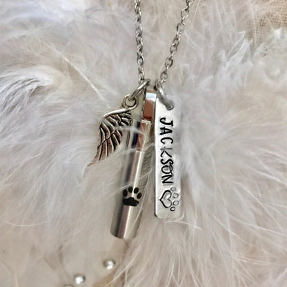 Personalized Stainless Pet Memorial Necklace-UNK03