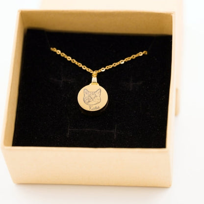 Custom Pet  Cremation Ashes Necklace UNK08
