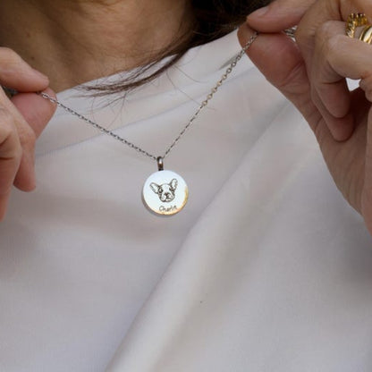 Custom Pet Ashes Necklace-UNK01