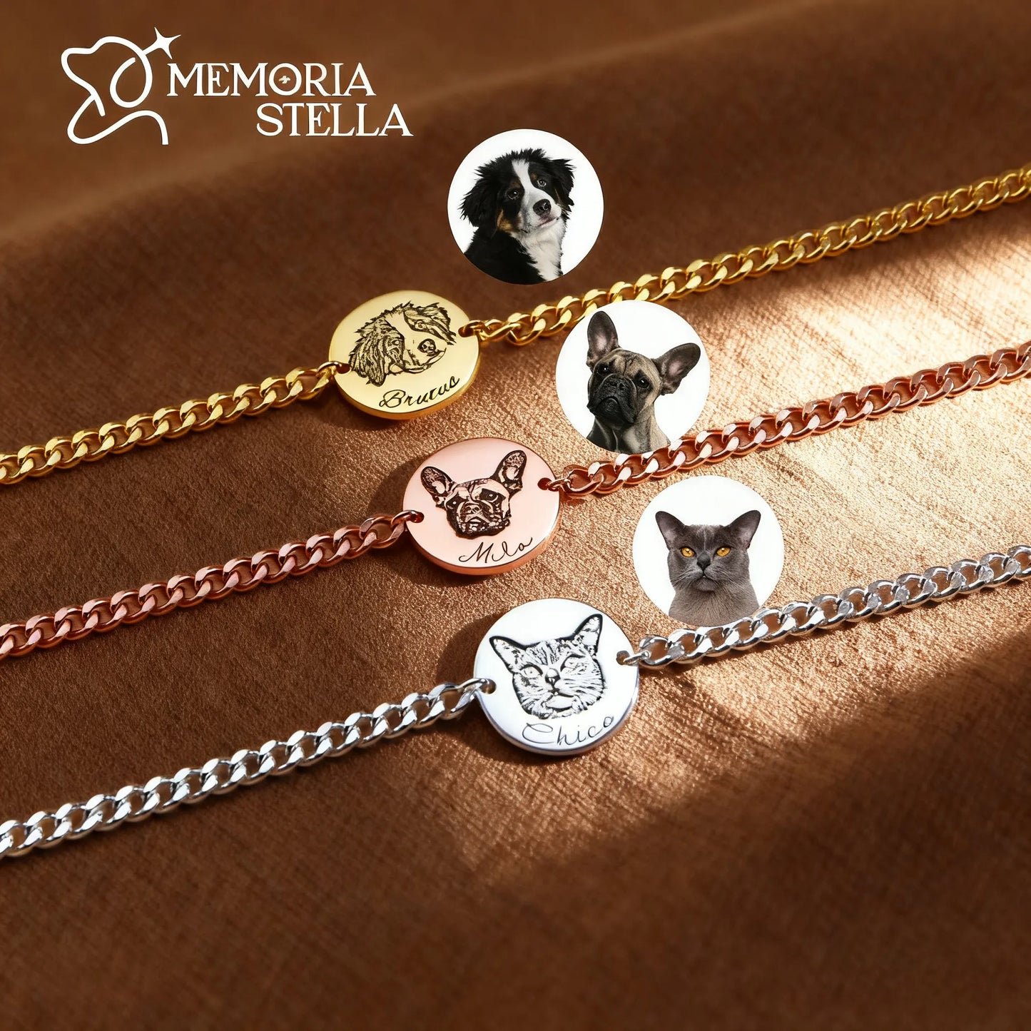 Men’s Pet Photo Bracelet