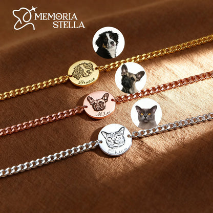 Men’s Pet Photo Bracelet