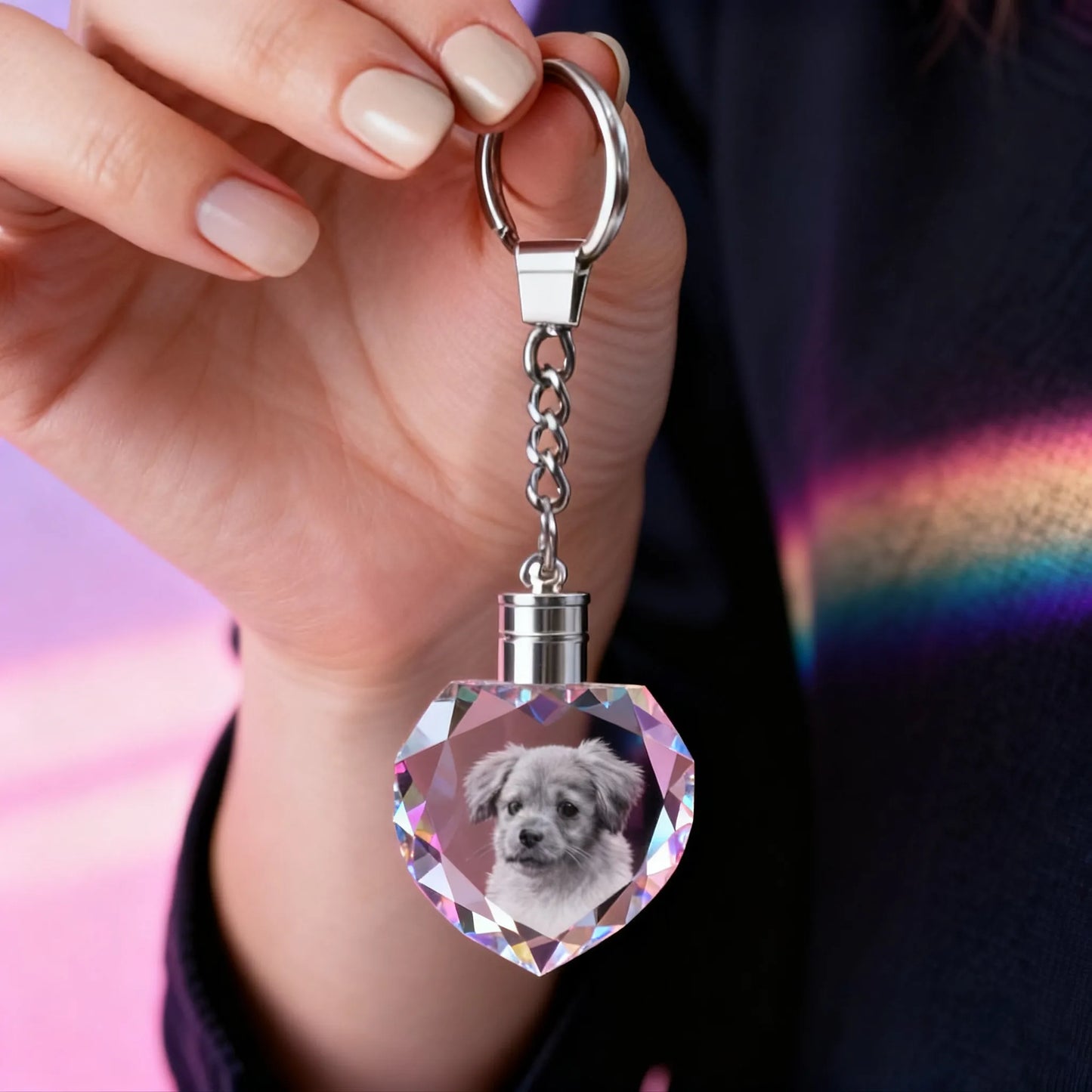 Personalized Crystal Keychain