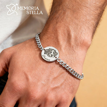 Men’s Pet Photo Bracelet