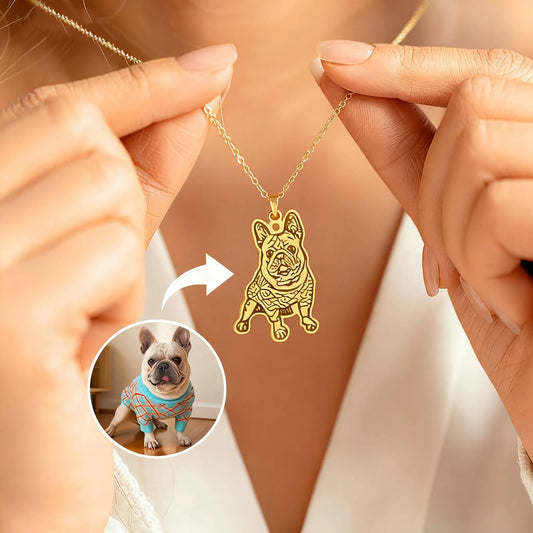 Custom Pet Portrait Necklace