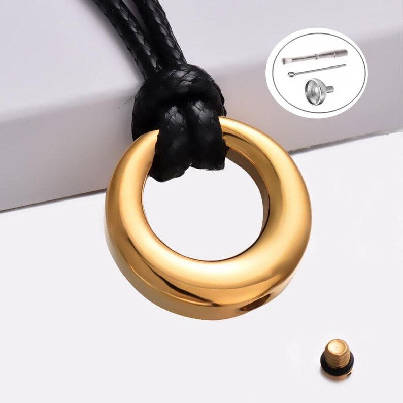 Customize Eternity Circle of Life Pets Ashes Necklace UNK02