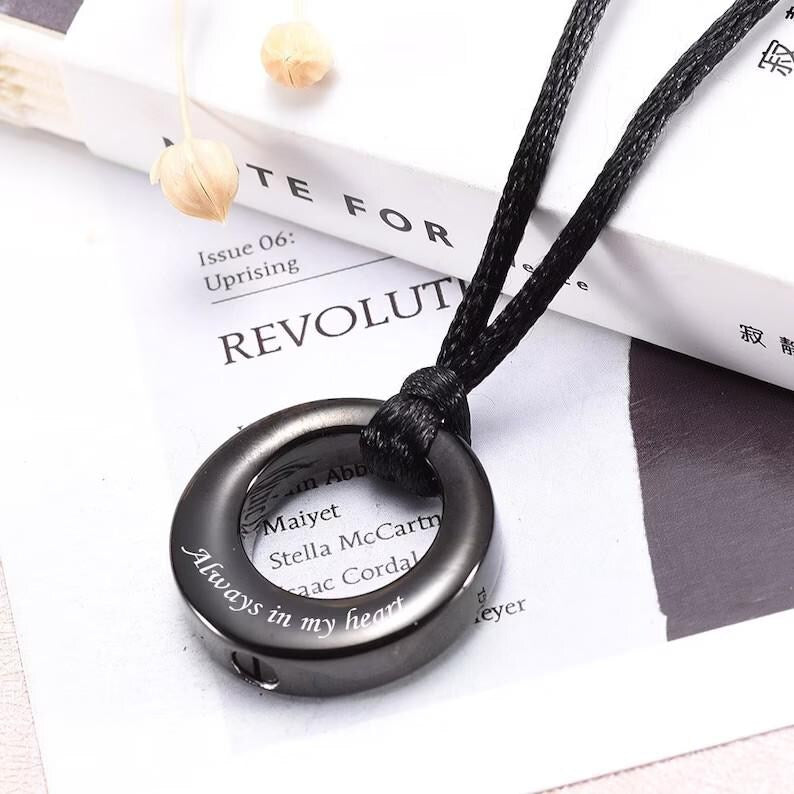 Customize Eternity Circle of Life Pets Ashes Necklace UNK02