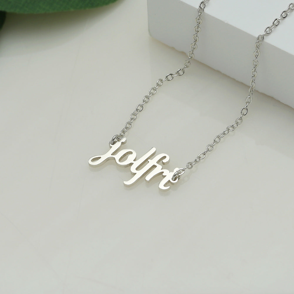 ✨ Custom Name Necklace (Script) – NK04