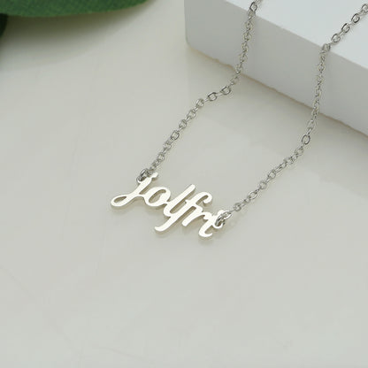 ✨ Custom Name Necklace (Script) – NK04