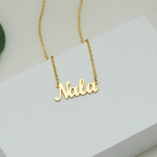 ✨ Custom Name Necklace (Script) – NK04