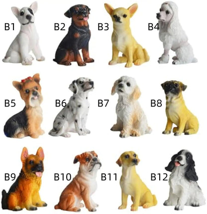 Resin Puppy Figures