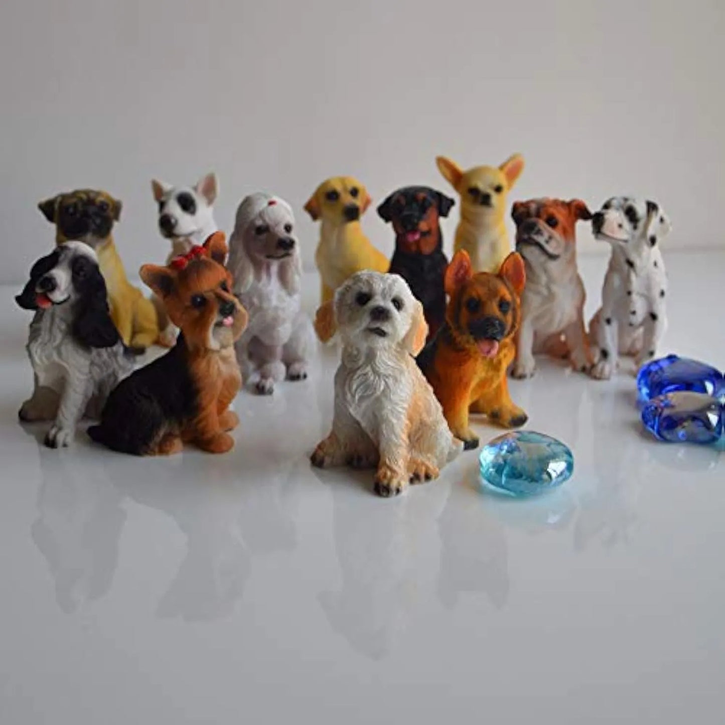 Resin Puppy Figures