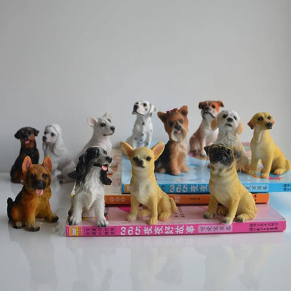 Resin Puppy Figures